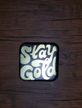 Fossil "Stay Gold" Tin Watch Box- Gold and Black